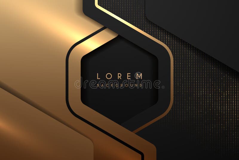 Abstract Black and Gold Luxury Background Stock Vector - Illustration of  creative, elegant: 212051297