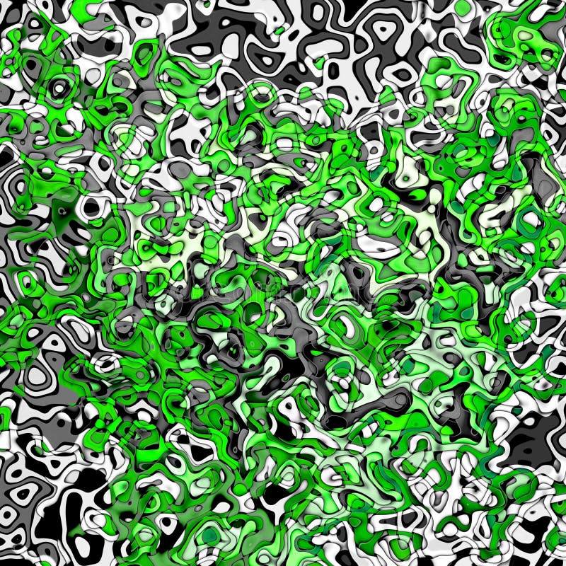 Abstract Black and Green Pattern Stock Illustration Illustration of