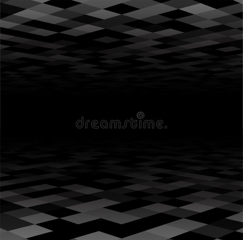 Abstract Black and Grey Squares Background Stock Vector Illustration