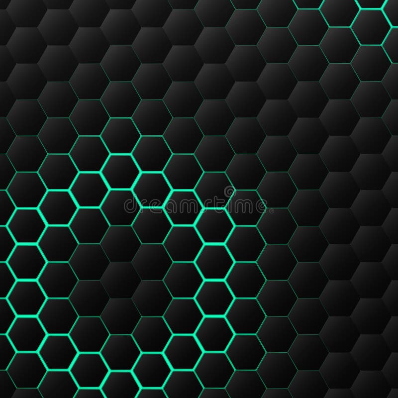 Abstract black hexagonal technology pattern design decoration background. illustration vector eps10 stock illustration