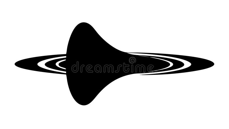 Abstract Black Hole for Mystery and Gravitational Pull, vector design Generative AI vector illustration