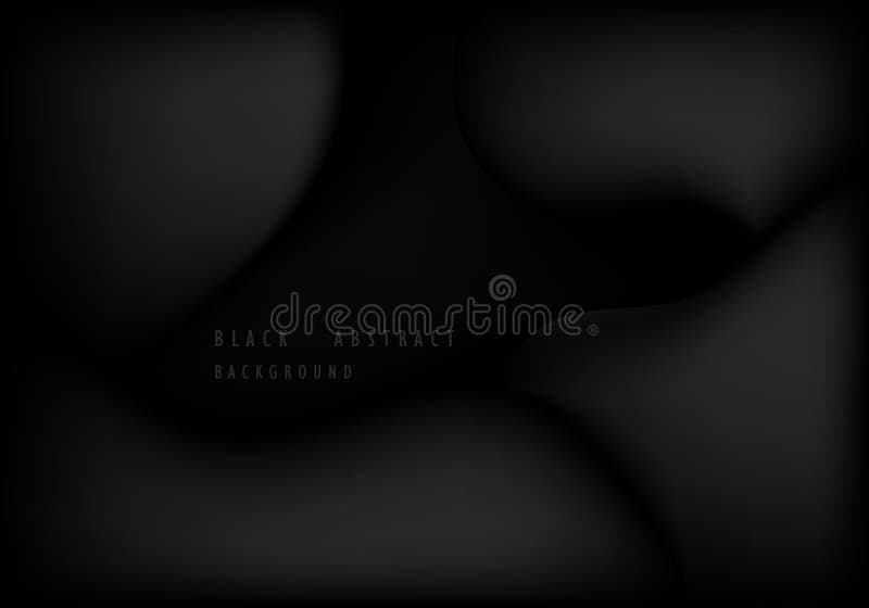 Abstract black mesh design of free shape decoration. Well organized objects on grouping layers background. stock illustration