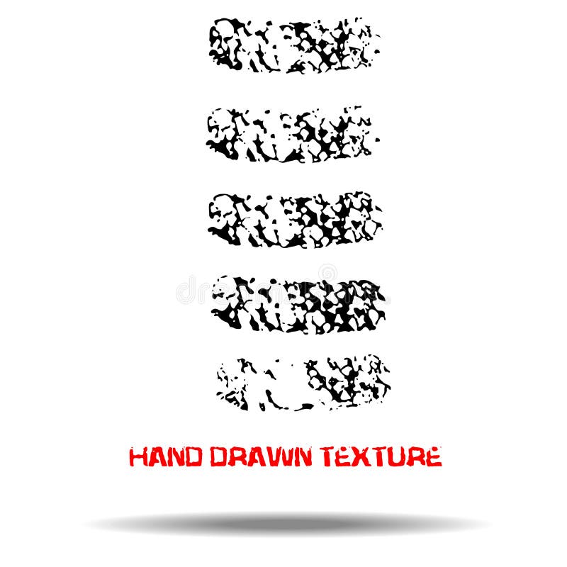 Abstract Black Sponge Stains Texture. Design for Your Brushes and