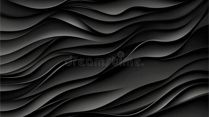 Abstract black waves background texture, design, wallpaper royalty free stock photography