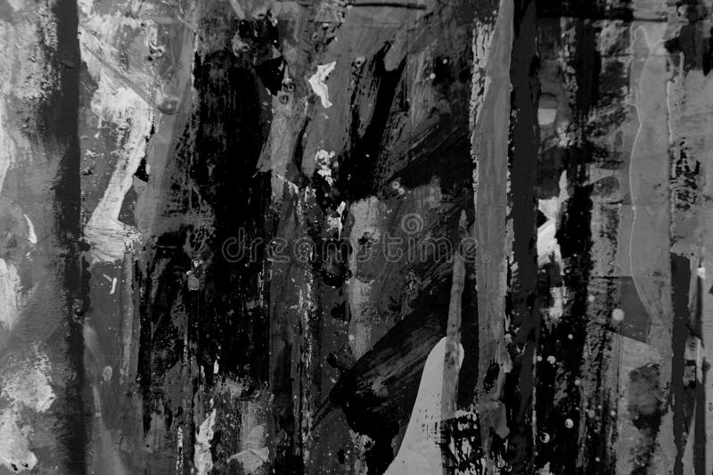 Abstract Black and White Background. Macro Close Up of Oil Paint Stock Image Image of macro