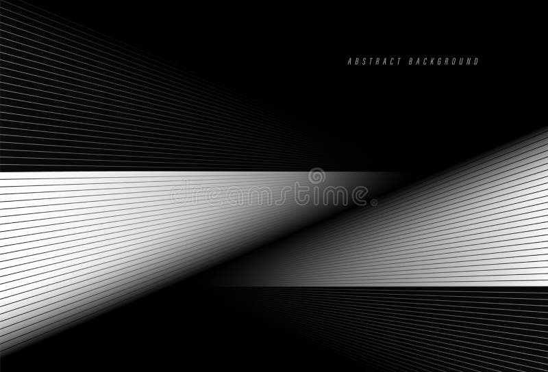 Abstract Black and White Background with Shadow. Minimalist Diagonal