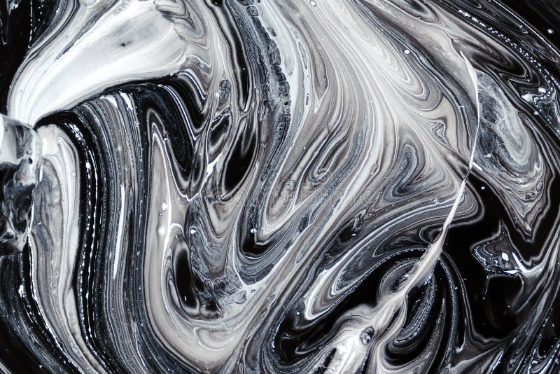 Abstract Black and White Background Template. Closeup of the Painting