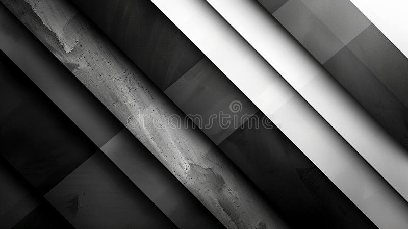 Abstract black and white diagonal stripes vector illustration