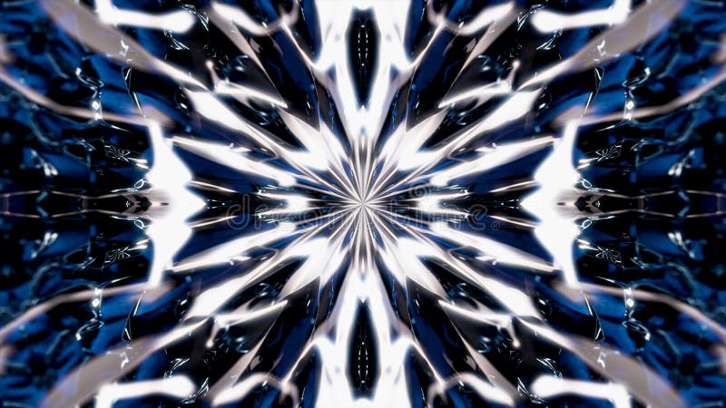 Abstract Black and White Kaleidoscope Background. Animation. Beautiful ...