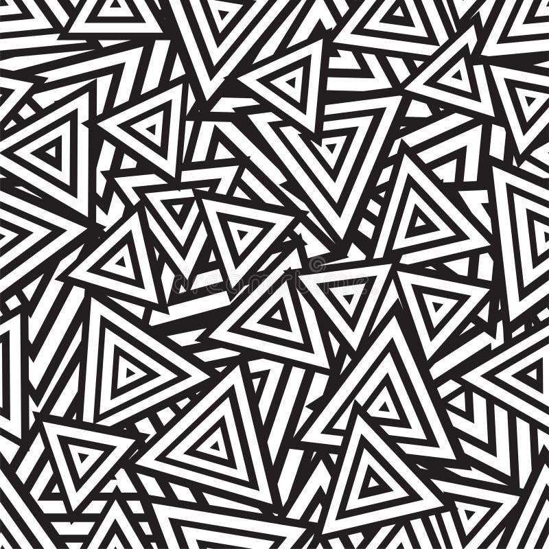 Abstract Black And White Seamless Pattern. Vector Stock Vector ...