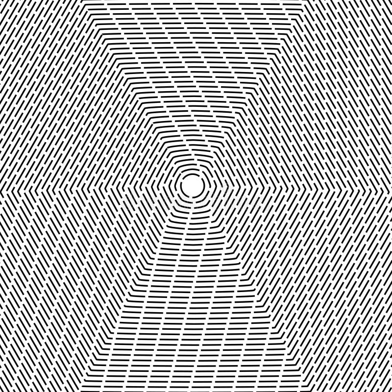 Geometric Pattern with Visual Distortion Effect. Optical Illusion Stock
