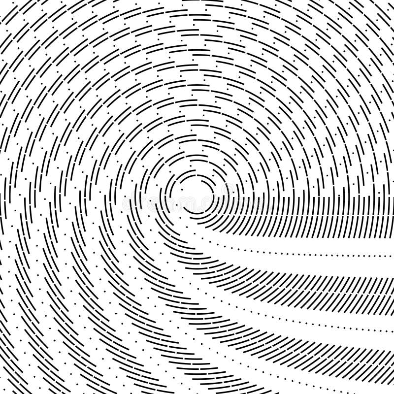 Geometric Pattern with Visual Distortion Effect. Optical Illusion Stock