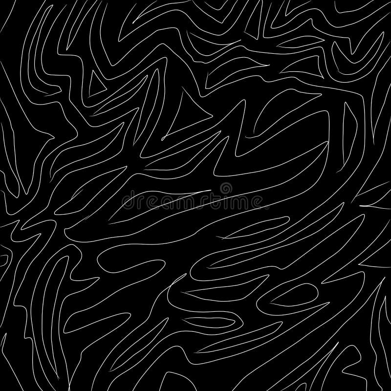 Abstract Black and White Wave Pattern As Illustration Background and  Wallpaper Stock Illustration - Illustration of decorative, retro: 141914859