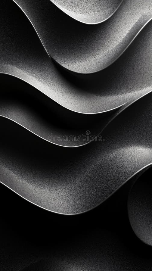 Abstract Black and White Wavy Texture royalty free illustration