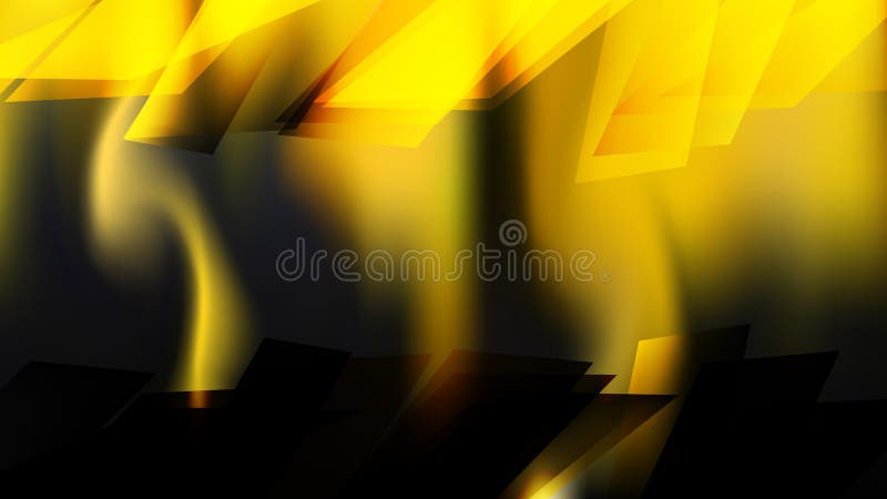 Abstract Black and Yellow Background Vector Illustration