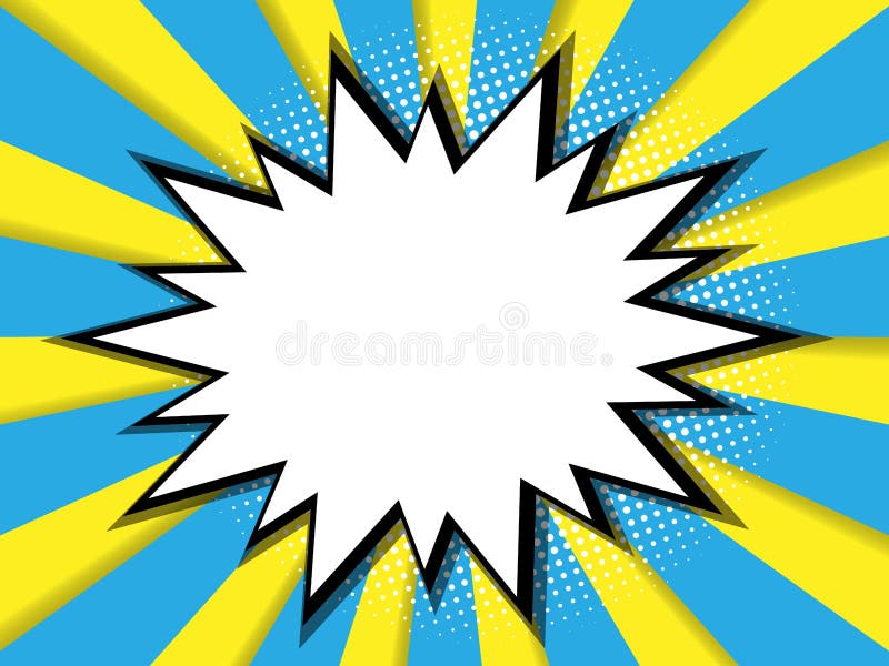 Abstract blank comic book, pop art background