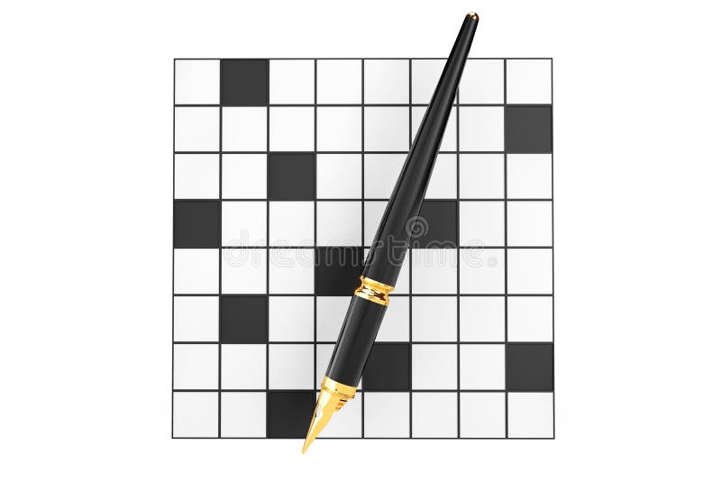 Blank Crossword Puzzle Layout Backgrounds Stock Vector Illustration