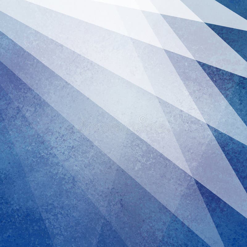 Abstract blauw en wit ontwerp als achtergrond met lichte transparante materiële lagen met vage textuur in geometrisch ventilatorp