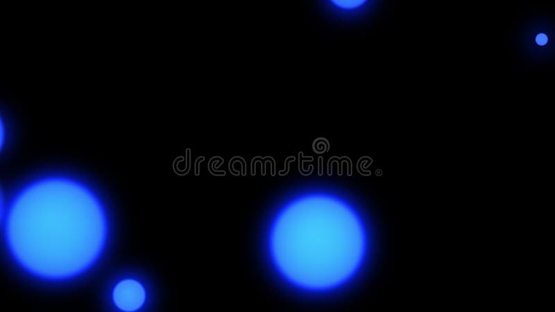 Abstract blauwe ballen op zwarte achtergrond 3d renderen