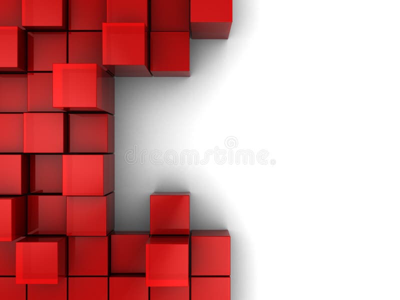 Red blocks background stock illustration. Illustration of rectangel