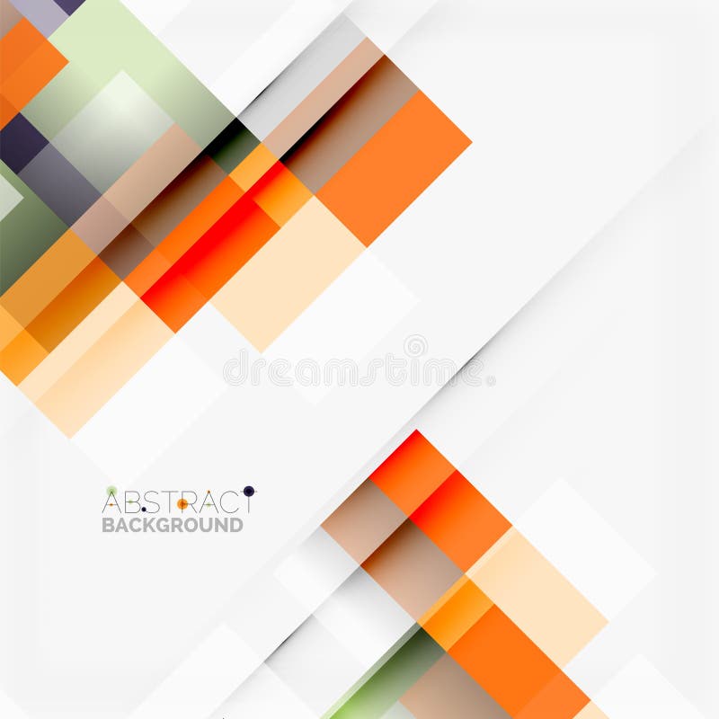Abstract Blocks Template Design Background, Simple Geometric Shapes on