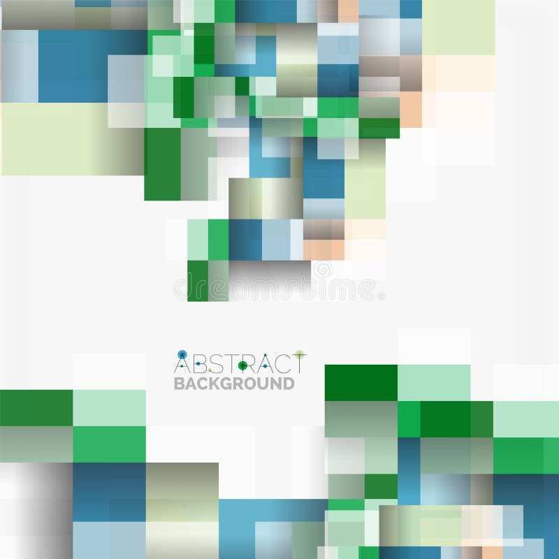 Abstract Blocks Template Design Background, Simple Geometric Shapes on