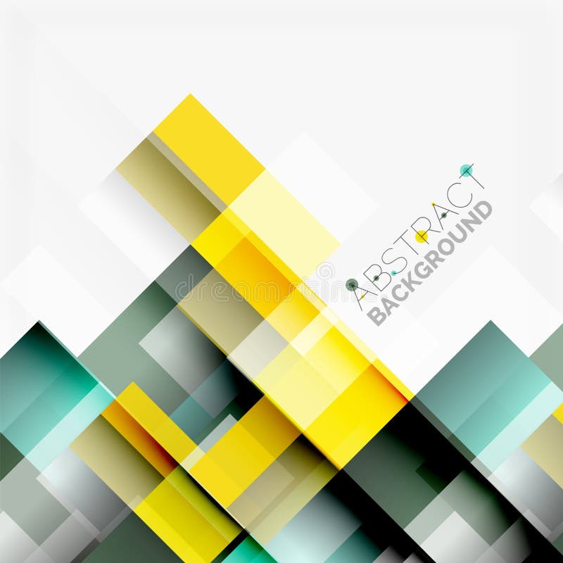 Abstract Blocks Template Design Background, Simple Geometric Shapes on
