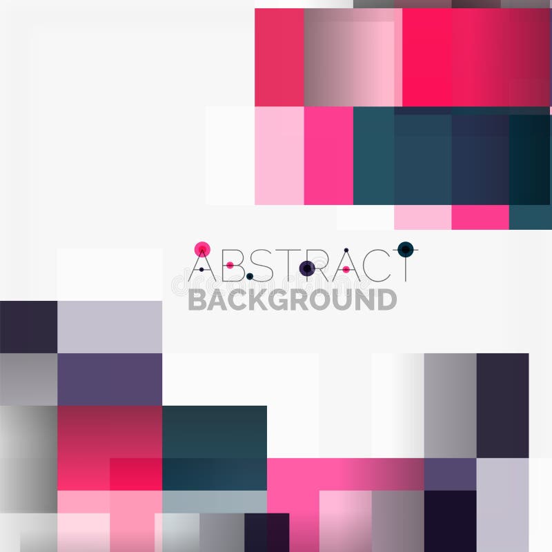 Abstract Blocks Template Design Background, Simple Geometric Shapes on