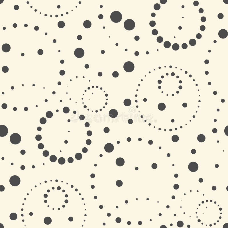 Abstract Blot Background. Seamless Chaotic Circle Pattern royalty free illustration