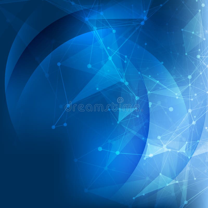 Abstract Blue Background. Abstract polygonal space stock illustration