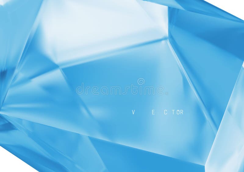 Abstract Blue Background from Crystal. Stock Vector Illustration of