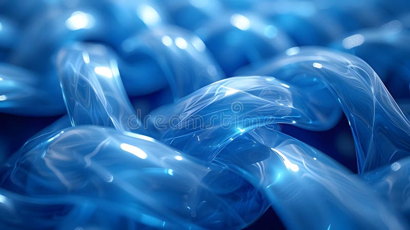 Abstract blue background, abstract background, glowing blue interwoven lines, Generative AI vector illustration