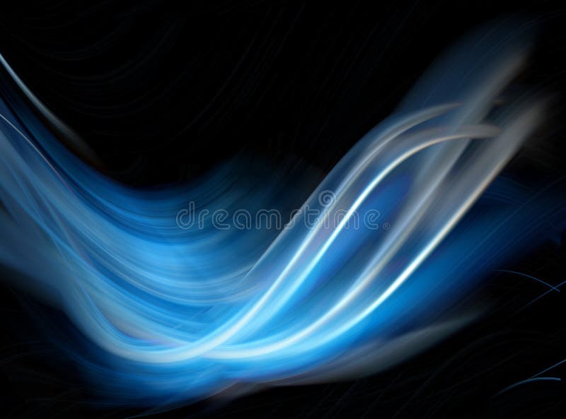 Abstract blue background, abstract lines twisting into beautiful bends royalty free stock images