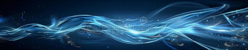 Abstract Blue Background with Swirled Shapes for Design and Artistic Use Generative AI stock illustration