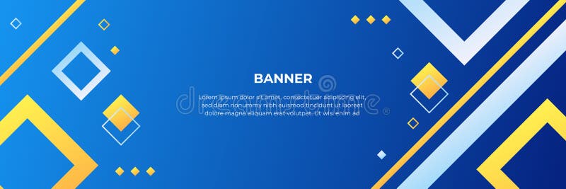 Abstract Blue Banner Design with Blue Geometric Background. Vector  Illustration for Wallpaper, Banner, Background, Card, Book Stock Vector -  Illustration of backdrop, purple: 233083401