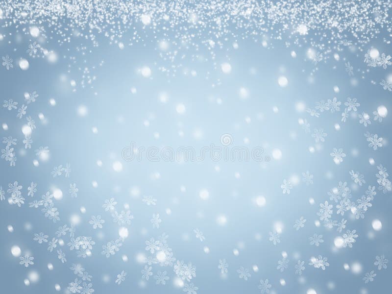 Silver White Snowflakes Background Stock Illustration - Illustration of  abstract, cold: 45901087