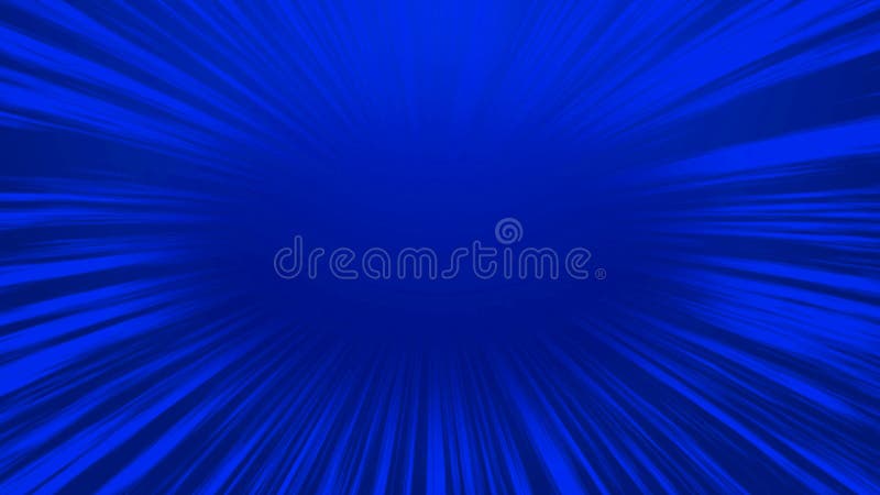 Abstract blue comic radial speed line background, cartoon background