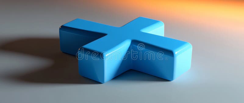 Abstract blue cubes in a geometric pattern, enhanced by warm light, Stock stock photos