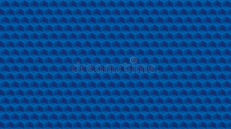 Abstract blue cubes pattern. Vector isometric pattern with copy space for business presentation or web design