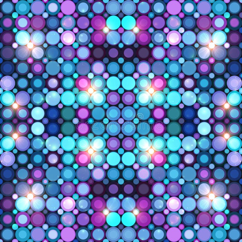 Abstract Blue Disco Lights Vector Background Stock Vector