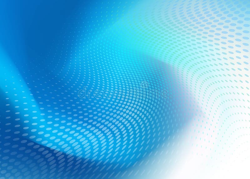Abstract blue dot swirll overlay design Background stock illustration