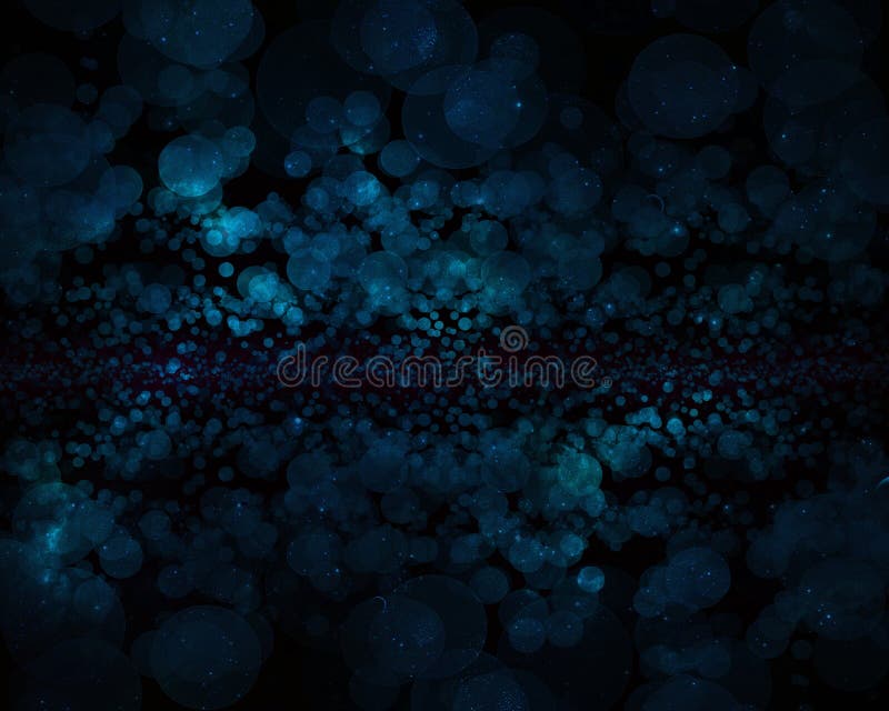 Abstract Blue Galaxy Bokeh Wallpaper Stock Illustration Illustration