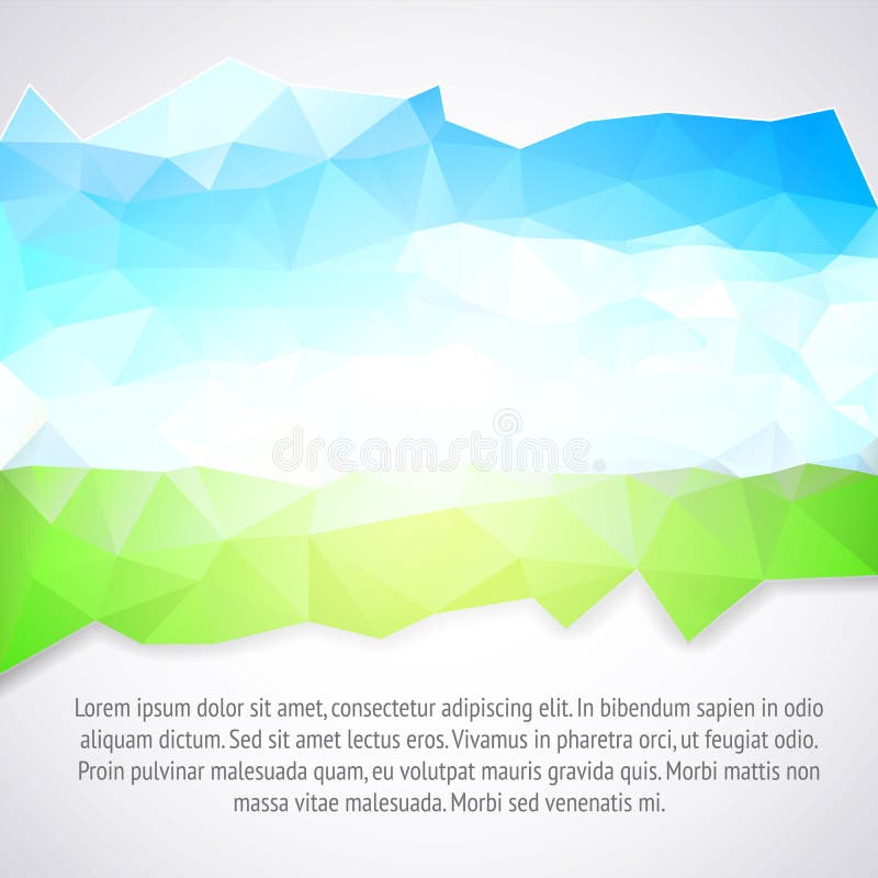 Abstract blue and green background. stock illustration
