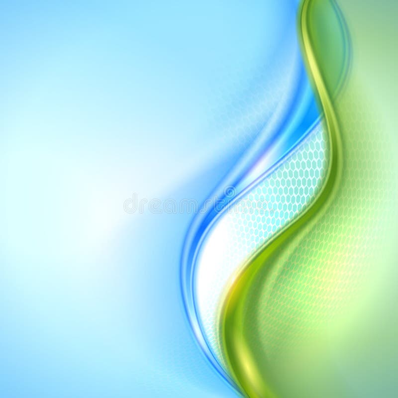 Abstract blue and green background vector illustration