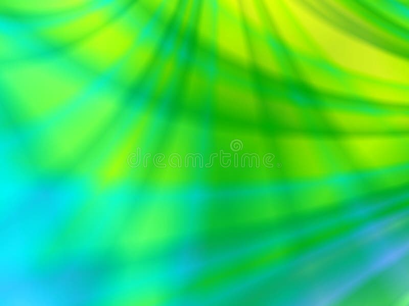 Abstract blue and green light lines