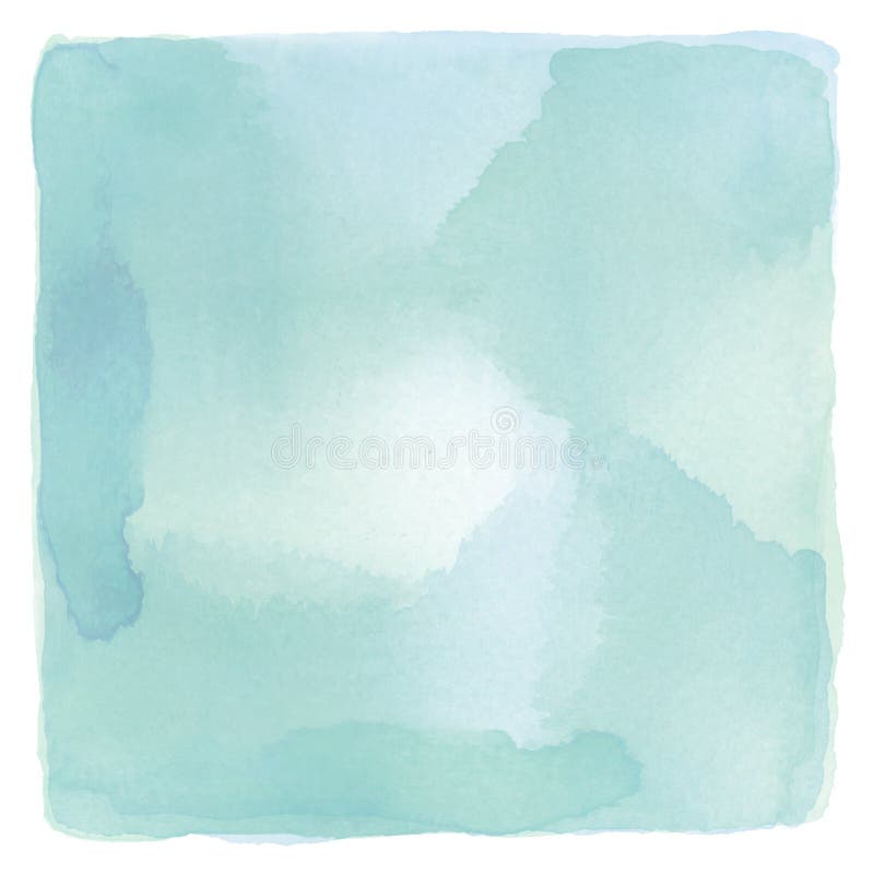 Abstract blue and green watercolor on white background royalty free illustration