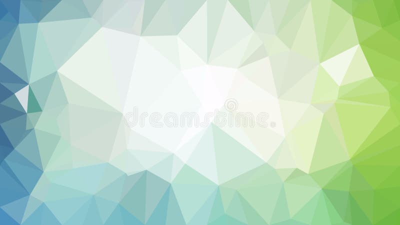 Abstract Blue Green and White Low Poly Background Design Vector Graphic stock illustration