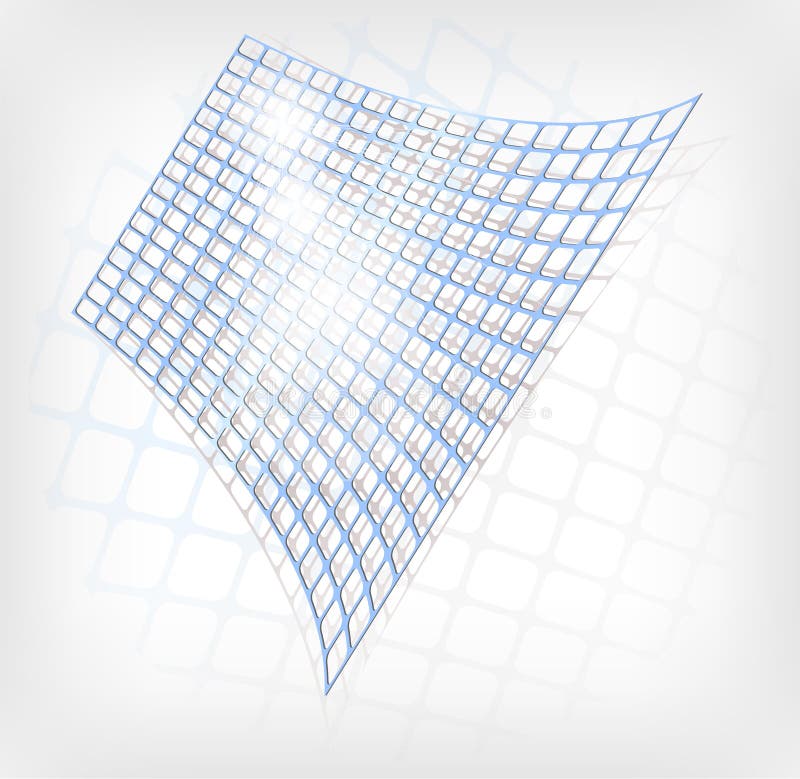 Abstract blue grid stock illustration