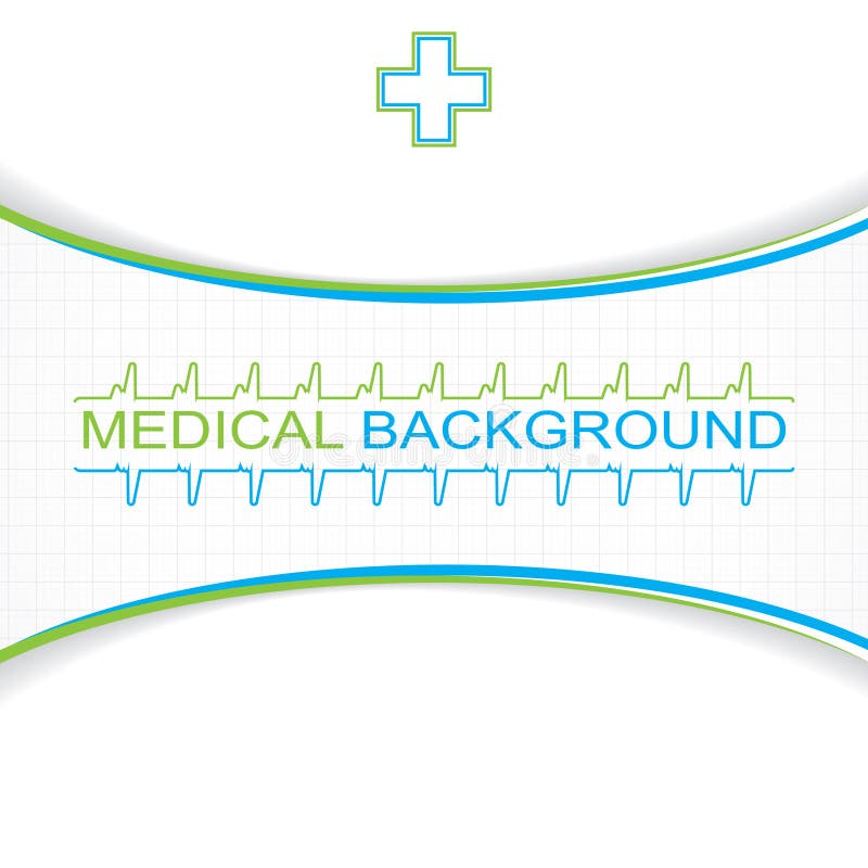 Abstract blue grid medical stock illustration