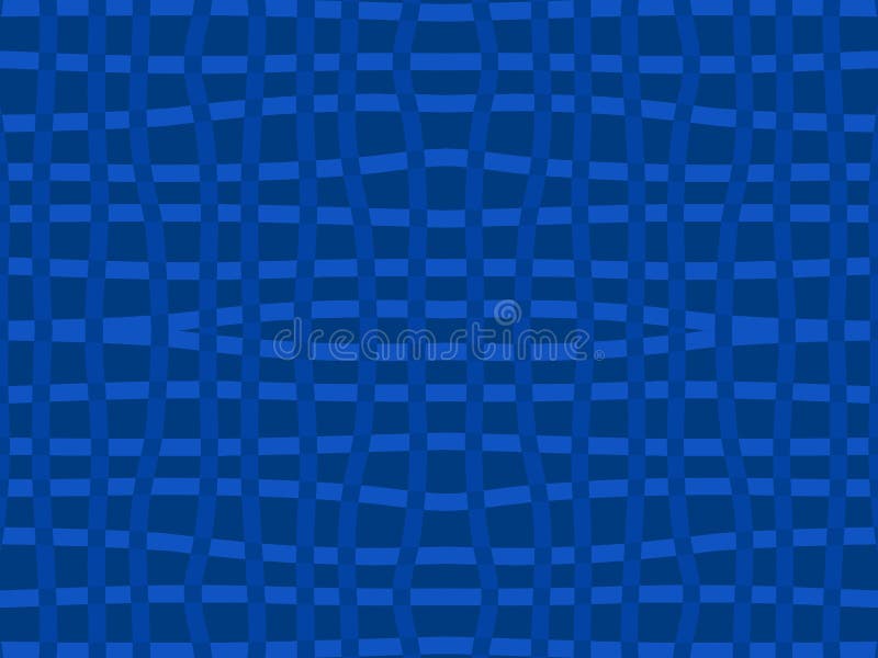 Abstract Blue Grid Seamless Pattern with a Distorted Wavy Texture for Modern Backgrounds stock illustration